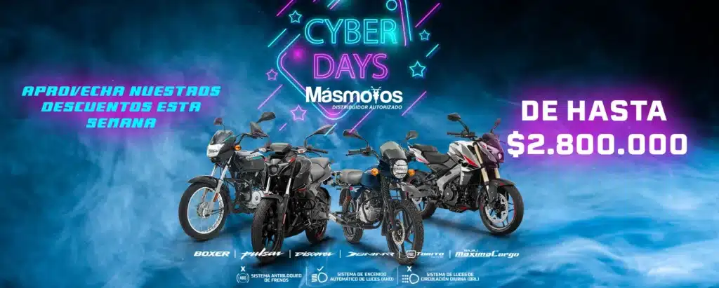 CYBERDAY MÁSMOTOS BAJAJ PULSAR BOXER DOMINAR
